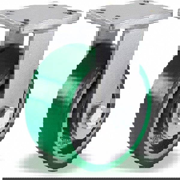 Rigid Top Plate Caster: Polyurethane, 6